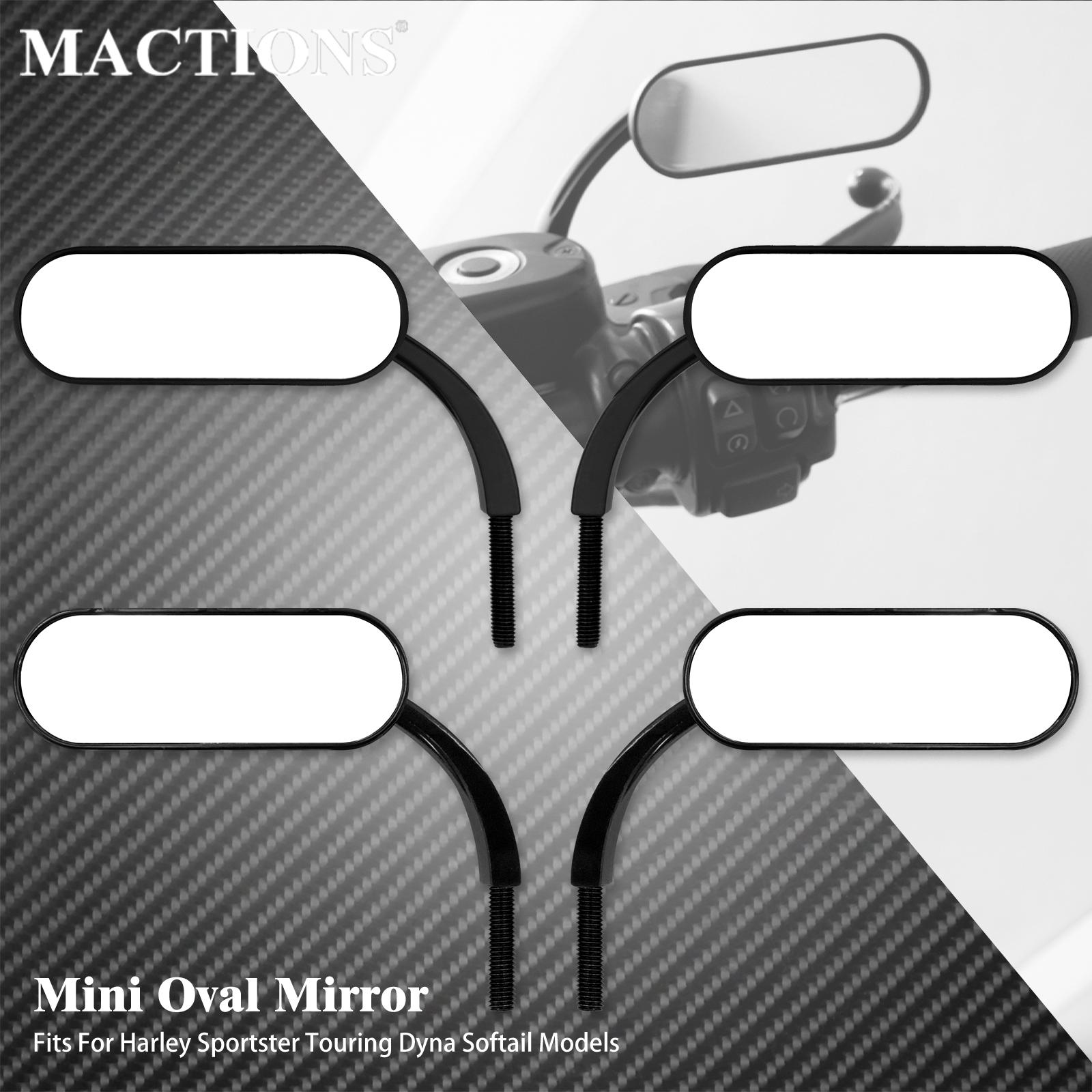 Mirror Extender Bar - Kaca Spion Motor รูปไข่กระจกด้านข้าง Matte Gloss