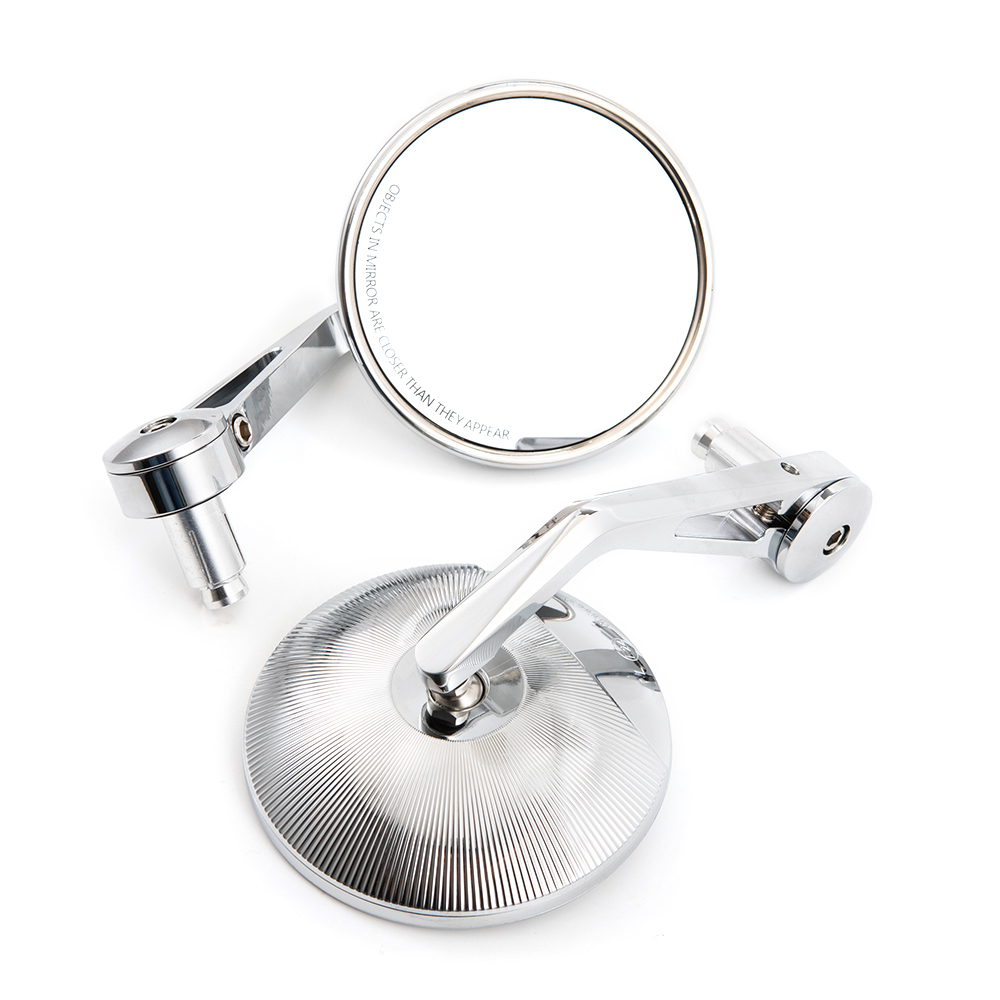 Mirror Extender Bar - Evomosa รถจักรยานยนต์ Chrome นูน 7/8 ''22mm