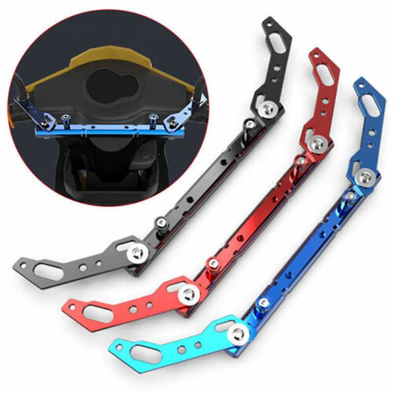 Mirror Extender Bar - แฮนด์มอเตอร์ไซค์แบบขยายพร้อมกระจกมองหลัง แฮนด์เสริมแบบครอสบาร์ อุปกรณ์เสริมแฮนด์จักรยานยนต์แบบยูนิเวอร์แซล