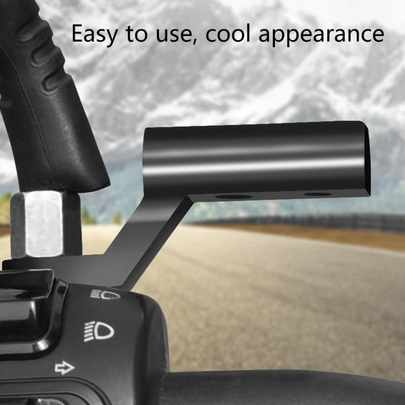 Mirror Extender Bar - รถจักรยานยนต์กระจกมองหลังExpander Bracketอลูมิเนียม-Universal Adapter Holder