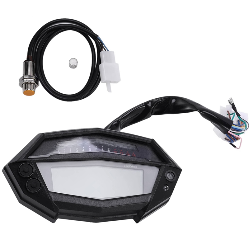 Motorcycle Gear Icon - ราคาลดลง! มาตรวัดความเร็วรอบเครื่องยนต์สำหรับรถมอเตอร์ไซค์ Kawasaki Z1000 มาตรวัดความเร็วรอบเครื่องยนต์แบบดิจิตอล LCD