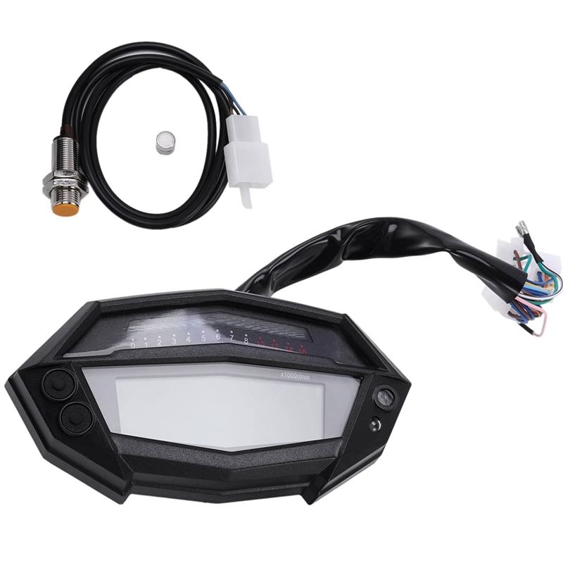 Motorcycle Gear Icon - A30P-มาตรวัดความเร็วรถจักรยานยนต์ LCD มาตรวัดความเร็วแบบปรับสีได้สำหรับคาวาซากิ ซี 1000