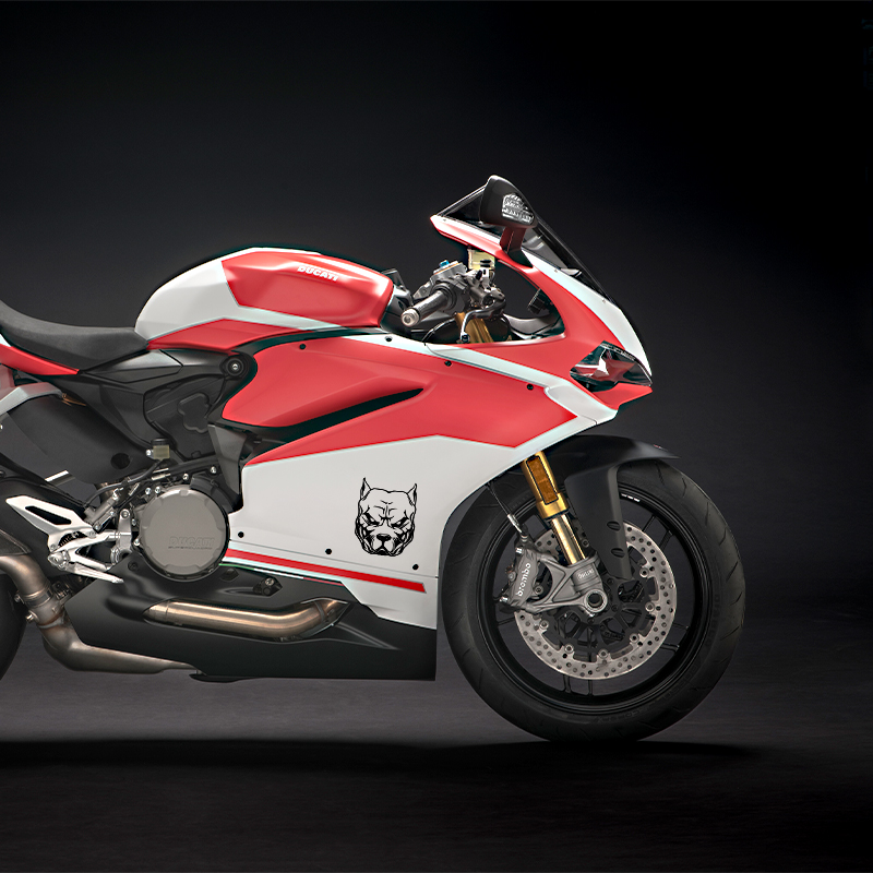 สติกเกอร์ติดมอเตอร์ไซค์ลายสุนั - Motorcycle Gear Dogs บทวิจารณ์และราคา