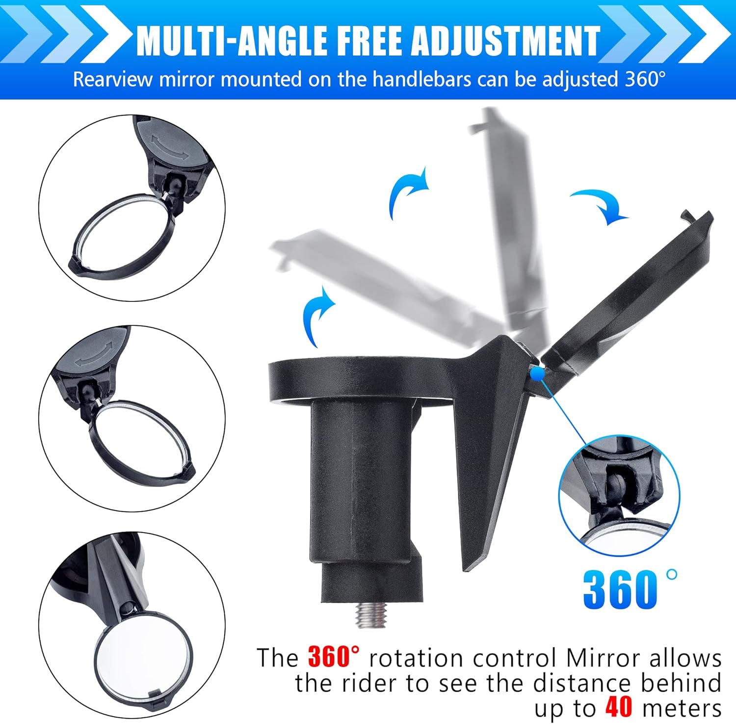 กระจกมองหลังจักรยาน 1/2 ชิ้น แ - Mirror Extender Bar บทวิจารณ์และราคา