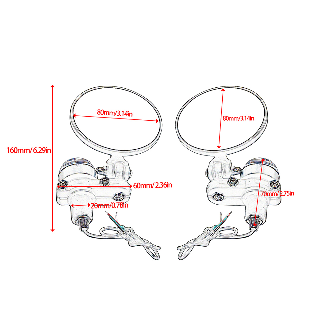 2PCSกระจกรถจักรยานยนต์Handleba - Mirror Extender Bar บทวิจารณ์และราคา