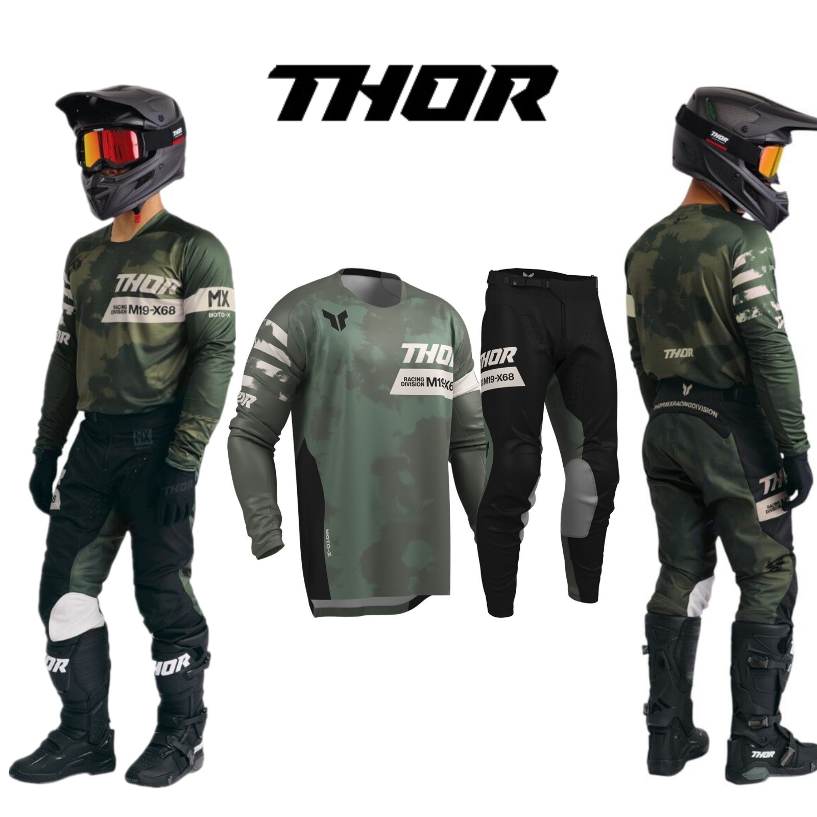 ชุดอุปกรณ์มอเตอร์ครอส ชุดเสื้อ - Gear Set Motorcycle บทวิจารณ์และราคา
