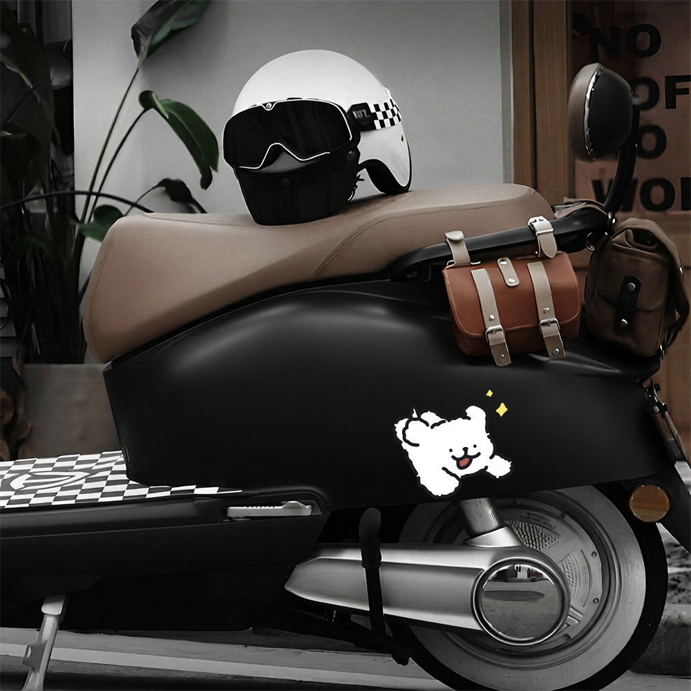 สติ๊กเกอร์ติดรถยนต์ลายสุนัขมอล - Motorcycle Gear Dogs บทวิจารณ์และราคา