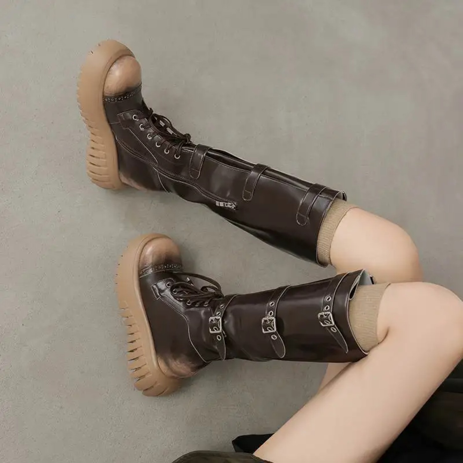 รองเท้าบูทสูงถึงต้นขาแบบพื้นเร - Riding Boot Short บทวิจารณ์และราคา