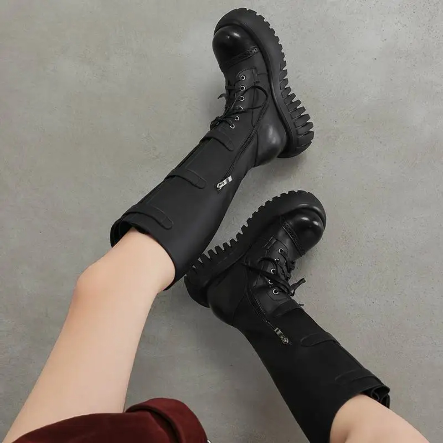 รองเท้าบูทสูงถึงต้นขาแบบพื้นเร - Riding Boot Short บทวิจารณ์และราคา