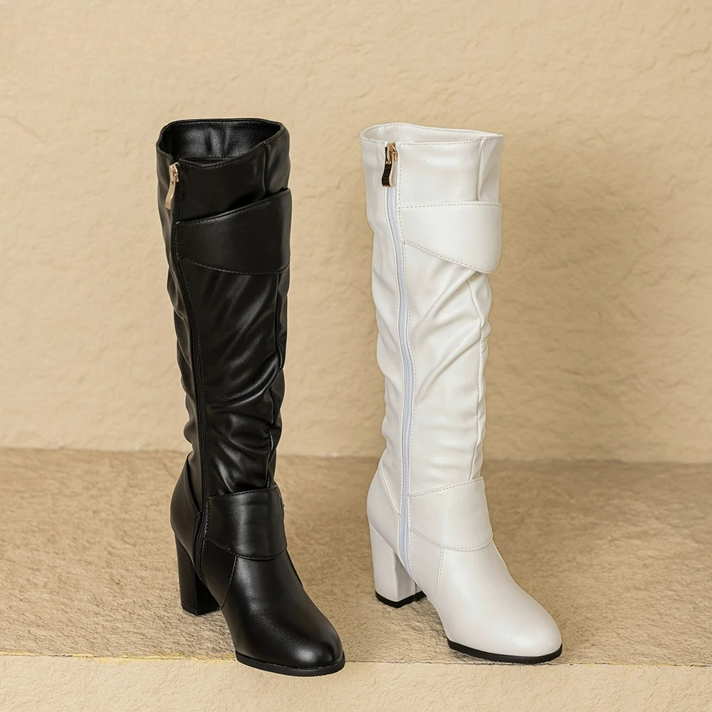 รองเท้าบูทผู้หญิงสีดำขาวแบบใหม - Riding Boot Short บทวิจารณ์และราคา