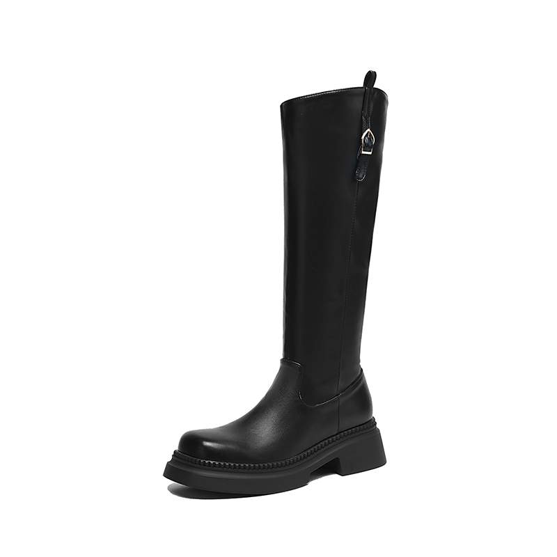 รองเท้าบูททรงกลมหัวมนไมโครไฟเบ - Riding Boot Short บทวิจารณ์และราคา