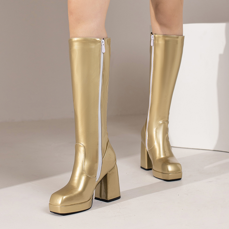 สีเขียวฤดูหนาวผู้หญิงแพลตฟอร์ม - Riding Boot Short บทวิจารณ์และราคา