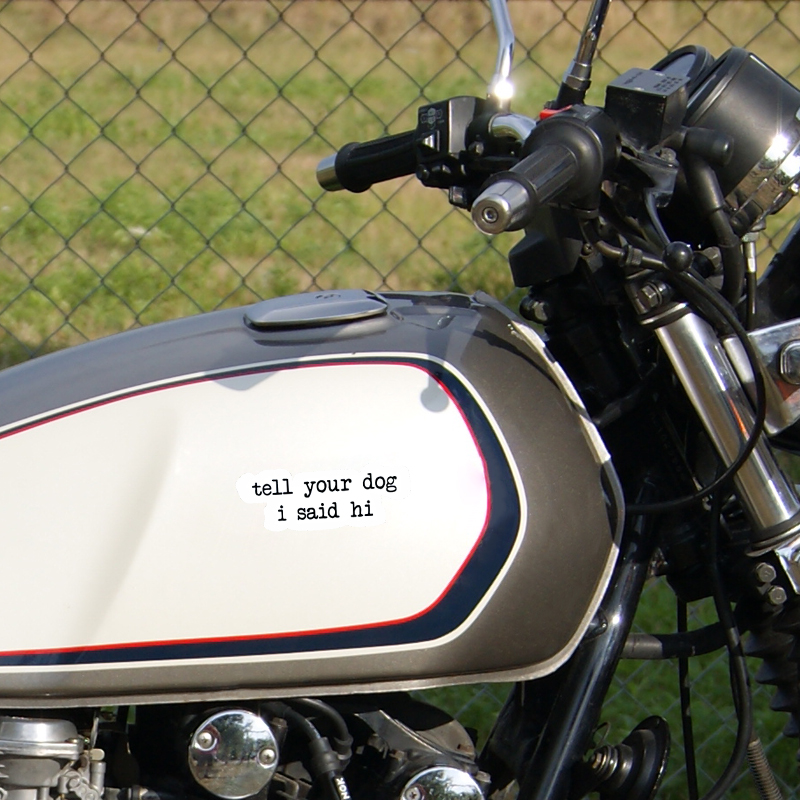 สติกเกอร์ข้อความสุดสร้างสรรค์บ - Motorcycle Gear Dogs บทวิจารณ์และราคา