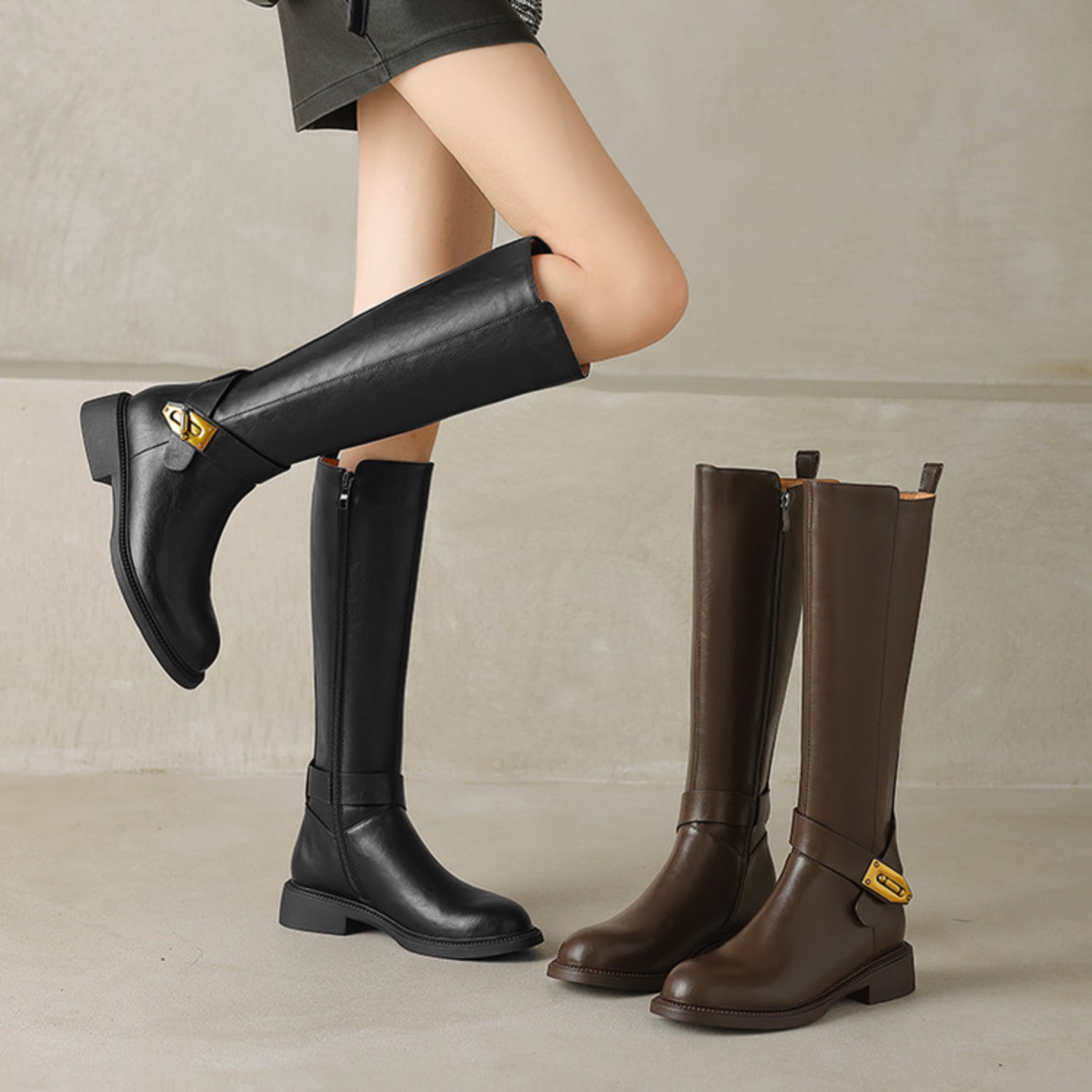 รองเท้าบูทหนังวัว Zorssar ส้นห - Riding Boot Short บทวิจารณ์และราคา