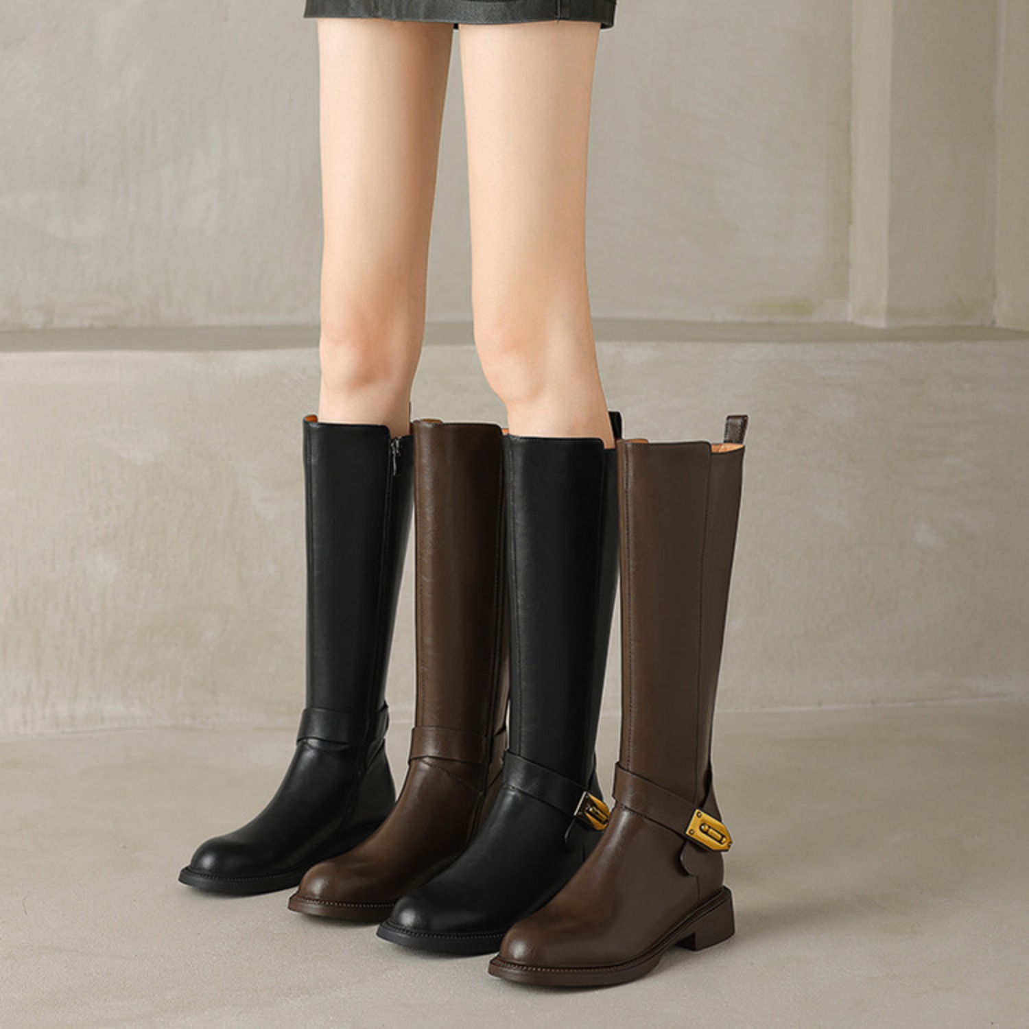 รองเท้าบูทหนังวัว Zorssar ส้นห - Riding Boot Short บทวิจารณ์และราคา